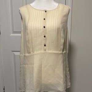 Charter Club Sleeveless Blouse Women’s Size 12 Ivory Color.